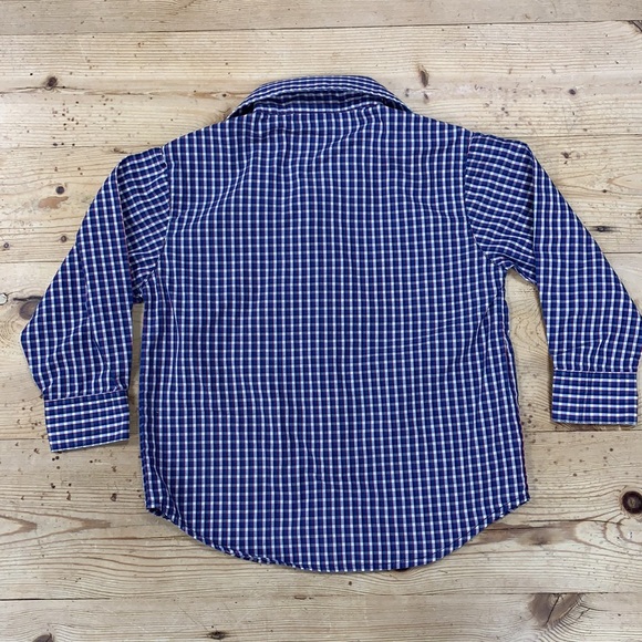 IZOD Brand Plaid Button Down Shirt 3T Long Sleeve - Picture 4 of 6